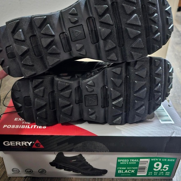 Gerry Mens Sneakers Speed Trail Black Shoe New In Box size 9.5 main image 6